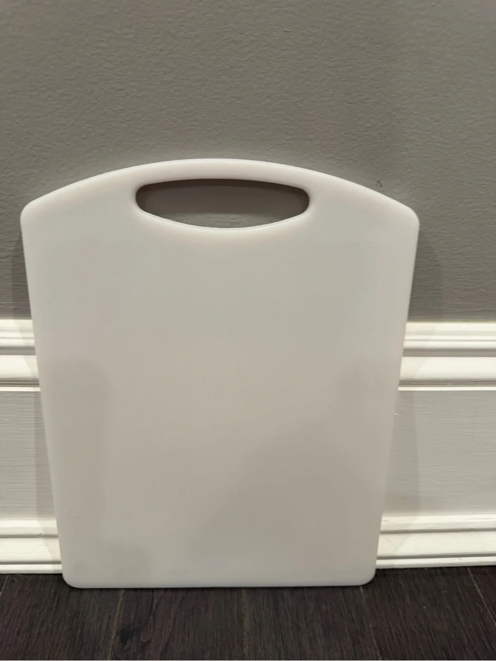 Cuisinart White Plastic Cutting Board with Handle Kitchen Tools